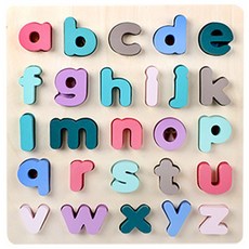캐보트 알파벳 영어 소문자 원목블록, 26피스, 1개