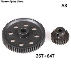 RC카 부품 11184 메탈 Diff 메인 기어 64T 11181 모터 피니언 21T 트럭 110 HSP BRONTOSAURUS Himoto Amax Redcat 94111 초과, 8) A8, 1개