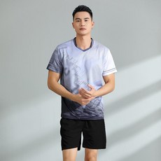 배구 유니폼 여자 단체복 의류 티셔츠 바지 스포츠 커플 여성 배드민턴 옷 테니스 세트 운동복 탁구 트레이닝 핸드볼, 3XL