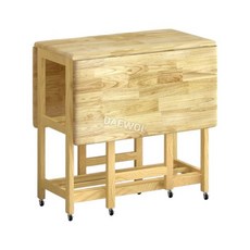 이동식 접이식 테이블 식탁 자취 원탁 대형 보조 주방 싱글, 오크 싱글 테이블 원목색, 1개