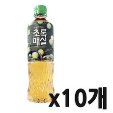 웅진 초록매실, 500ml, 10개