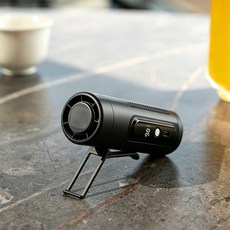 KIKOKO 무선 휴대용 냉각 허리걸이 선풍기 미니 선풍기, 블랙, F9A