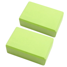 홈트레이닝 필라테스 EVA 요가블럭2p 훈련기구, 녹색, 2개