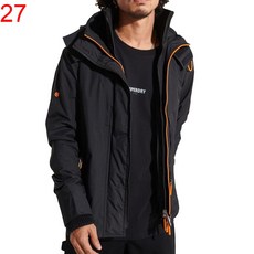 SUPERDRY極度乾燥男款連帽防風衣外套，防潑水耐寒出清特賣