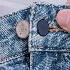 데일리 바지 치마 허리조절 클립 공예도구 수선용 실용적 똑딱이단추, 네이비