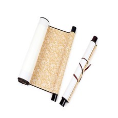 이샵 두루마리 족자 서예 종이 롤 켈리그라피 2개 1세트 작품지 필방 서예용, 골드