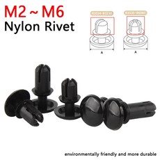 플라스틱 버튼 R4070 리벳 PC 검정색 나일론 보드 누름 패스너 50 100 200PCS, 50pcs, R3055