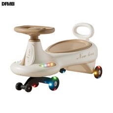 DFMEI 兒童扭扭車搖擺車1-8歲男女寶寶滑行車溜溜車可坐四輪滑板車, 1個, 綠普通輪:如圖