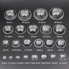 줌 LED 손전등 자전거 헤드 램프 10 15 18 20 23 25 28 29 30 32 35 38 45 - 52 MM PMMA Plano 볼록 아크릴 콘덴서, 1 piece, 18mm x 6.3mm, 30)5 pieces  18mm x 6.3mm