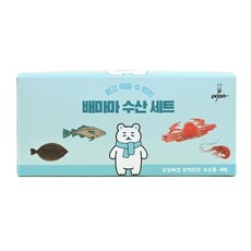 배마마 수산물 세트 생선 큐브 재료 토핑 죽, 1세트
