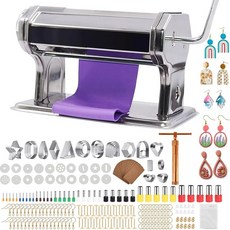 크리스탈랩 폴리머 클레이 프레스 롤러 기계 커터 세트 주얼리 DIY 도구, 시럽 압출기