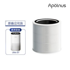 Apolnus Ultra S7空氣清淨機濾網 原廠公司貨, 1個, H13 HEPA 奈米級濾網 ASF-1(奈米濾淨力/寵物香菸異味細菌認證/適用S7)