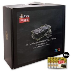 히로카와 김 54장 x4캔들이 선물 세트재래 한국 양념 광천 컷 김 GiftSet