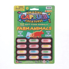 泡水膨脹膠囊 趣味造型遇水膨脹 寶寶洗澡玩具 安全柔軟材質 增添沐浴樂趣, 1個, 家園動物