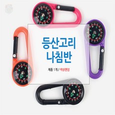 뜬구름디자인 등산용 카라비너 나침반 휴대용나침반