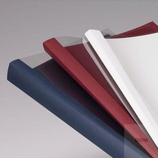 클리어화일제작 A4 열제본표지 6mm 50매, 와인 투명