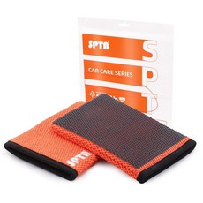 SPTA 클레이 미트 1Pc 고급 바 워시 자동차 디테일링용 지우개 자동 디테일링 글러브로 페인트 유리 바퀴 등의 이물질을 빠르게 제거합니다-CHMLG01, Clay Mitt Hole, 1개