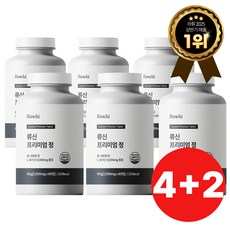 라휘 류신 단백질 타블렛 프리미엄 정 단백질 보충제 6000mg, 6개, 60정
