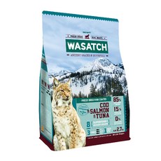 【臭貓動物園】Wasatch瓦莎奇｜原生貓糧 三種魚肉, 鮭魚+鮪魚, 2.7kg, 1袋