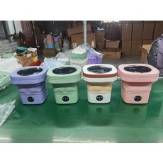 摺疊洗衣機12L小型學生宿舍便攜內衣褲摺疊洗衣桶, 【CM-6】綠色 半自動+三擋調節:1個