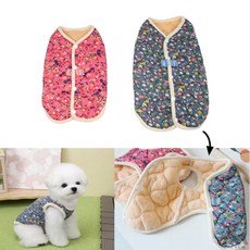 투곰샵 강아지 김장조끼 강아지뽀글이조끼, 핑크 M