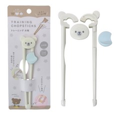學習筷 日本 寶寶訓練筷子 嬰兒吃飯 輔助筷 北極熊 熊貓 馬卡龍色 寶寶訓練筷子 兒童餐具 RA00131, 1個, 北極白熊 / 8963