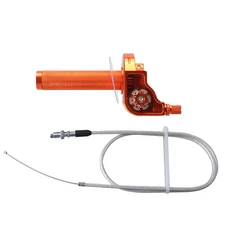 7/8''22mm CNC 알루미늄 오토바이 액셀러레이터 핸들바 스로틀 트위스트 그립 (핏 바이크 모토크로스 ATV, 06 회색