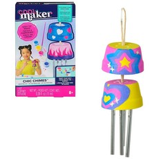 Cool Maker Chic Chimes 페인팅 키트 5가지 색상 페인트 및 디자인 세련된 윈드차임 방 장식 예술 공예 만 8세 이상 여아용 어린이 장난감, Cool Maker, Chic Chimes 페인팅 키트