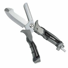 游龍潛水 PROBLUE KN-77/78B 不鏽鋼 二合一剪刀式潛水刀 (水尖刀/水平刀), 剪刀式潛水平刀