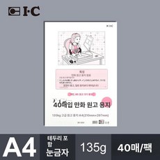 해피 스크린톤 샤인트레싱지 만화용 A4 스크린, 1L, A4 프레임 자 포함 135g