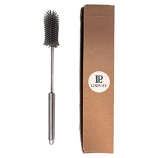 린퓨스트 특수 실리콘 물병 세척솔 텀블러, 1개, 무드그레이