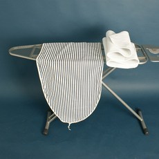 酒店展台熨衣板罩 + 墊(135*50cm) 黑色條紋(不含熨衣板)cz, 1組