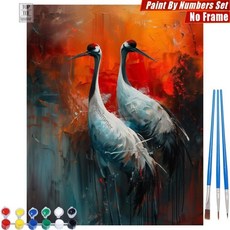 컬러풀 트리 디지털 유화 나무잎 산맥 거실 벽장식 선물, 24. S1136588