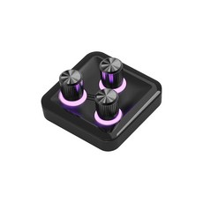 Cooler Master MasterHUB 3x손잡이 모듈 - 볼륨 스크롤 및 미세 조정을 위한 3개의 정밀 손잡이가 있는 모듈식 다이얼 컨트롤러