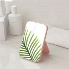 핑크 접이식 화장 거울 심플 사각 화장 거울 메이크업 탁상nog13pft