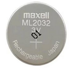 (MAXELL) 맥셀 충전용 리튬코인전지 ML2032 벌크 (지퍼백 포장), 1개