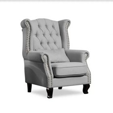 1인 소파 엔틱 1인소파 3인 의자 클래식 패브릭 빈티지 싱글, G. 밝은 회색