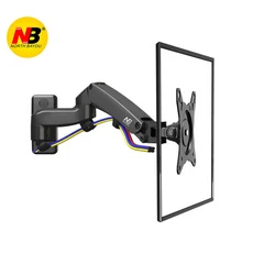 NB F150/D35 TV 벽 마운트 가스 스프링 암 알루미늄 합금 17"-27" 모니터 홀더 LED 로딩 2-7kgs, 01 CHINA, 01 Black