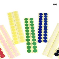 더아이 칼라 원형 찍찍이 테이프 찍찍이원형 원형찍찍이 스티커찍찍이, 분홍