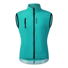MTB 초경량 방풍 사이클링 조끼 남성용 윈드 코트 자전거 Gilet 지퍼 포켓이있는 스트레치 패브릭 민소매