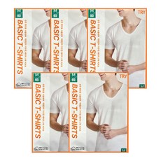 TRY 男士基本款日常純棉基本款短袖跑步 5 件套