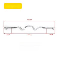 파워바 헬스 바벨컬 휘트니스 역기 홈트 역기바 중량봉, 1.2m 라지 커브 2.5cm 안전 너트, 1개, 1g