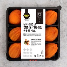 [2025년 첫출하] 산지직송 꿀 대봉 햇곶감 630g 특대사이즈 충북 영동 대봉 반건시 명절 부모님 어르신 선물, 1개, 대봉곶감9과