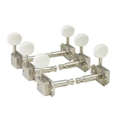 HOSCO X GOTOH 調音旋鈕 SD90-05M 黃銅加長軸心, 1個, 銀色 05MA 白鈕頭