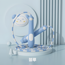 이글웨이 소프트 구슬 줄넘기 아동용, 1개, 블루