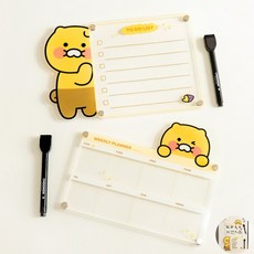 카카오프렌즈 춘식이 마그넷 메모보드 세트(2종), 투두리스트