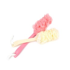 실비아몰 막대기 샤워볼 등드름브러쉬, 핑크