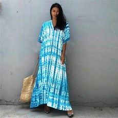 여자 휴양지 루즈핏 걸치는 수영복 가운 여행 비치웨어