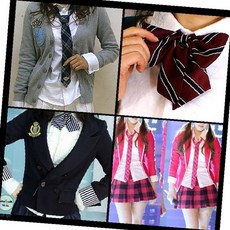 여성 아동 학생 교복 리본 타이 나비 넥타이 합창 행사 무대 의상 정장 액세서리