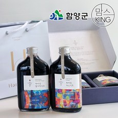 [함양군] 하미앙 숙성 산머루 발사믹식초 250ml + 와인식초 250ml 선물세트, 1세트, 500ml